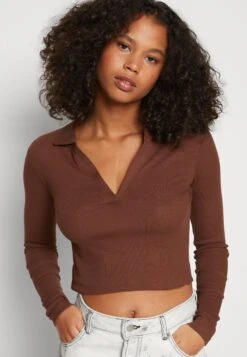 Even&Odd Long Sleeve Collar - T-Shirt À Manches Longues - Brown 9 Even&Odd Long Sleeve Collar - T-Shirt À Manches Longues - Brown -Magasin De Vêtements De Mode Pour Femmes 06e5872347024e43be632c6374b3a67b