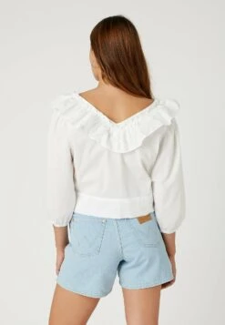 Wrangler Western Frill - Blouse - Worn White -Magasin De Vêtements De Mode Pour Femmes 2fda4e08c7c744fb9213fe9470444e2d