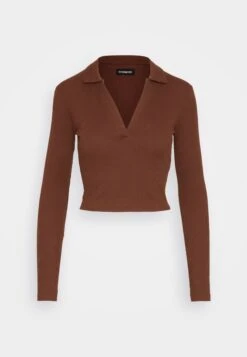 Even&Odd Long Sleeve Collar - T-Shirt À Manches Longues - Brown 10 Even&Odd Long Sleeve Collar - T-Shirt À Manches Longues - Brown -Magasin De Vêtements De Mode Pour Femmes 45947aa7bc2c498e8baf98b3b7a86e44