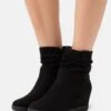 Anna Field Winter Boot - Bottines Compensées - Black