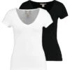2 Pack - T-Shirt Basique - Black/White