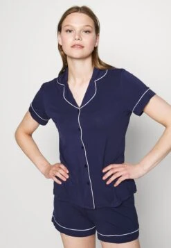 Anna Field Button Through Pj Set - Pyjama - Blue/White -Magasin De Vêtements De Mode Pour Femmes ca0de327115340e9b0cf3dcf947f73c6