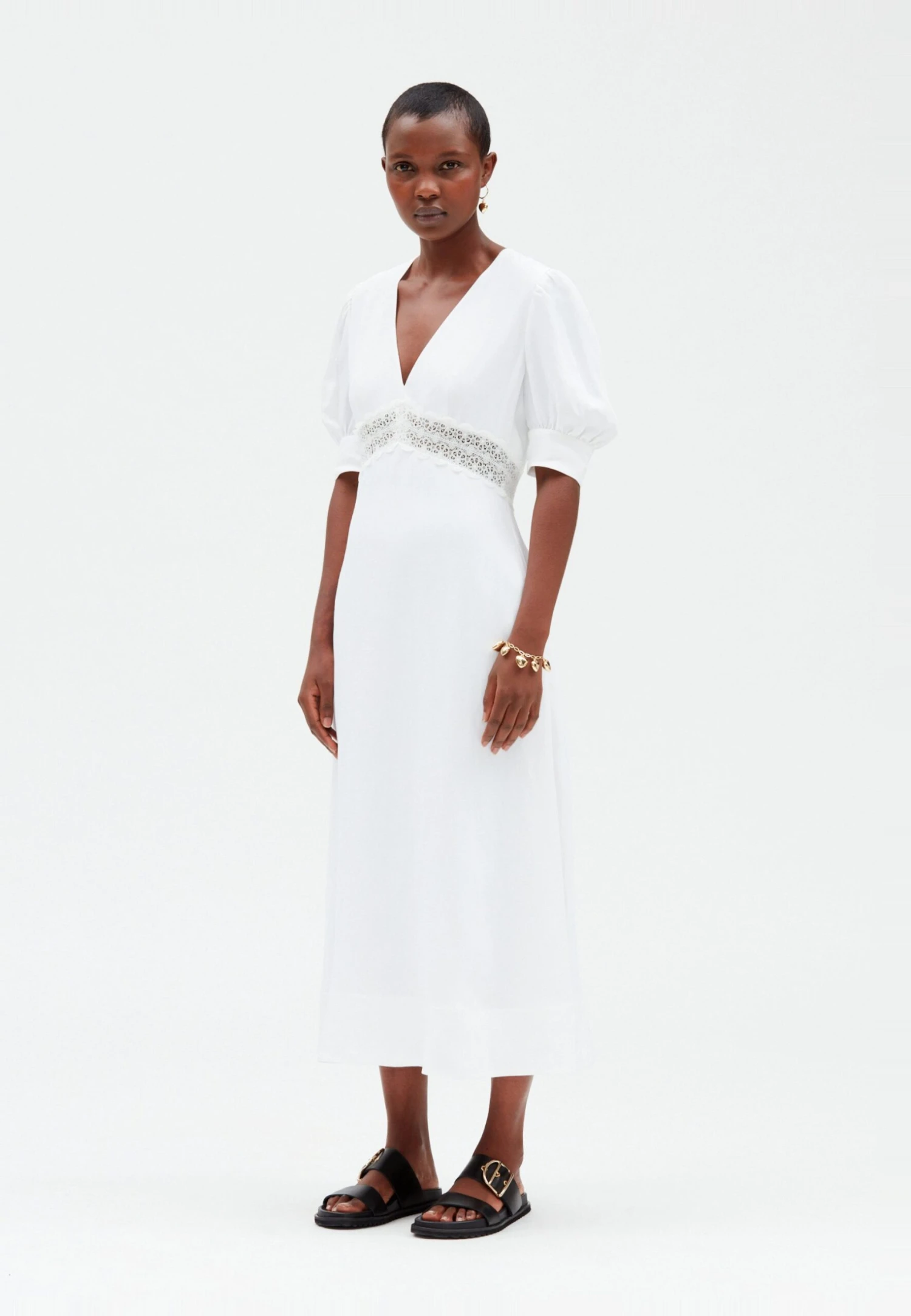 CLAUDIE PIERLOT Rivage - Robe De Jour - Blanc 1 CLAUDIE PIERLOT Rivage - Robe De Jour - Blanc