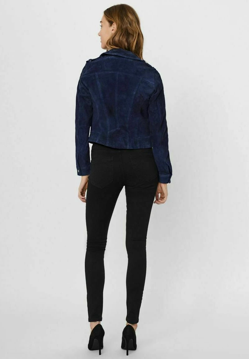 Vero Moda Veste En Cuir - Navy Blazer 3 Vero Moda Veste En Cuir - Navy Blazer – Image 3