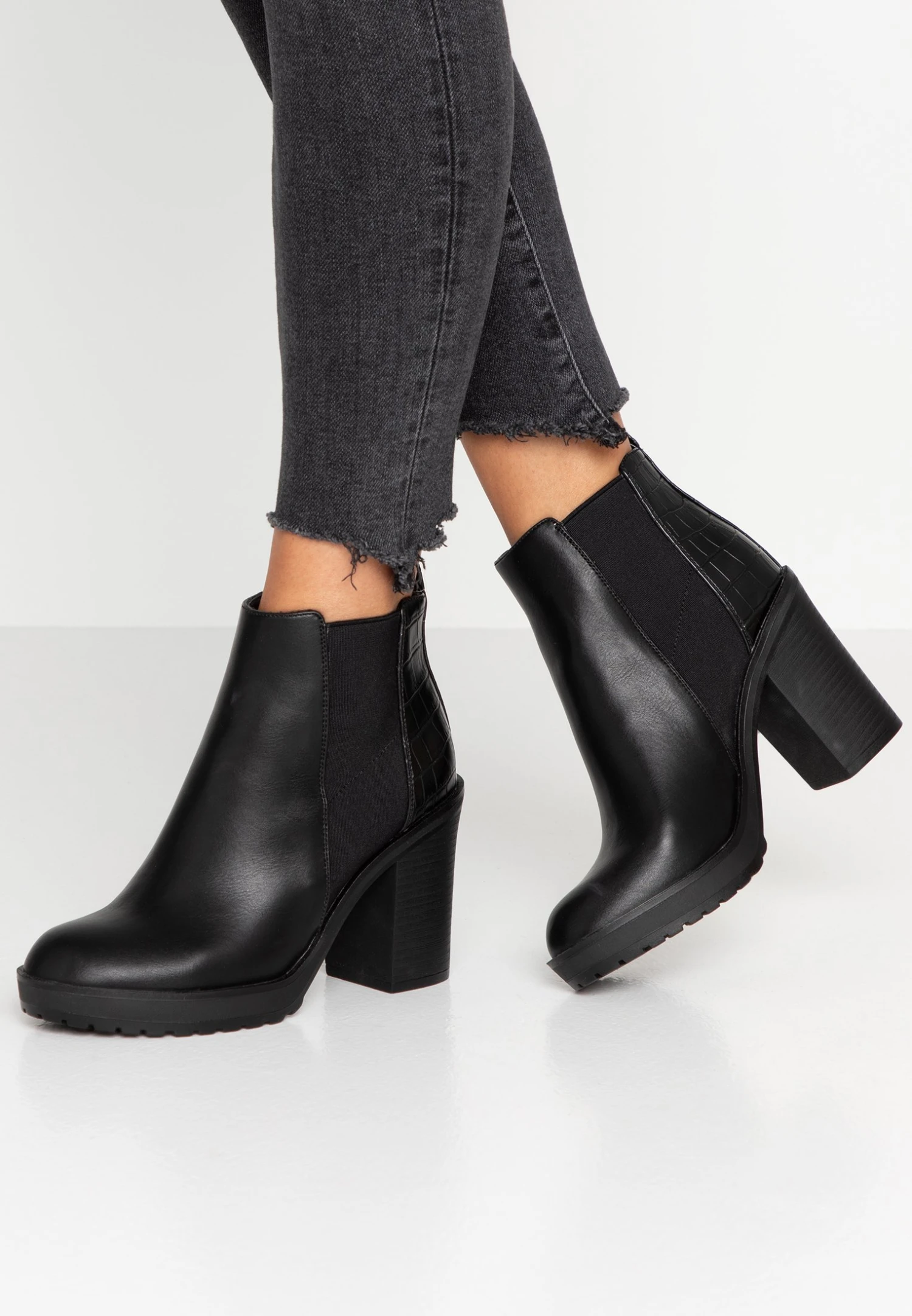 ONLY Shoes Onlboo Loop - Bottines À Talons Hauts - Black 1 ONLY Shoes Onlboo Loop - Bottines À Talons Hauts - Black