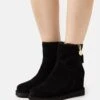 Anna Field Leather Winter Boot - Boots À Talons - Black